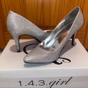Sparkling Silver Heels